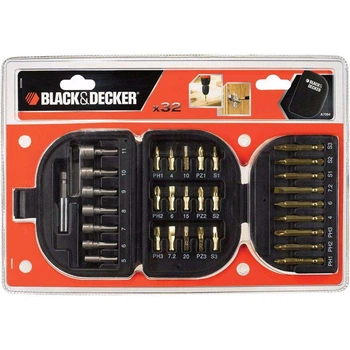 Набор(Комплект)Бит 32 шт 1/4" BLACK&DECKER A7094-XJ