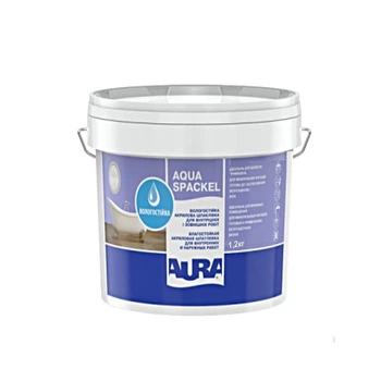 Вологостійка шпаклівка Aura Luxpro Aqua Spackel біла для внутрішніх та зовнішніх робіт 1,2кг