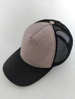 Кепка Lider Rapper тракер сетка Cap One Size 55-60 Черный и светло-коричневый