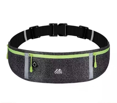 Сумка на пояс для бега и спорта Oudu 43х10 см Grey