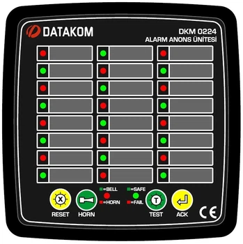 Сигнализатор аварийных ситуаций DATAKOM DKM-0224, 24 канала, напряжение питания и сигнальные входы: 19-150VDC.