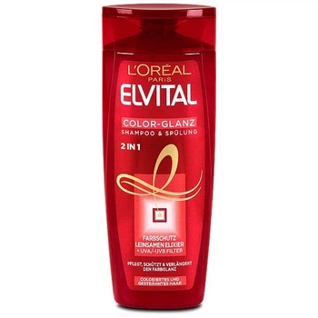Шампунь+ополоскувач 2в1 L'Oreal Paris Elvital Color-Glanz для фарбованого, тонованого і мелірованого волосся 300 мл