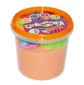 Кинетический песок "KidSand", оранжевый, 1000 г (TS0109199647720)