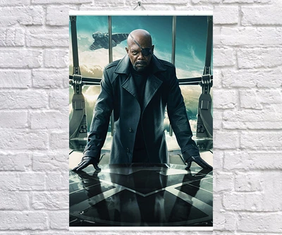 Постер BEGEMOT Мстители Супергерои MARVEL Ник Фьюри 61x90 см (1124080-1)