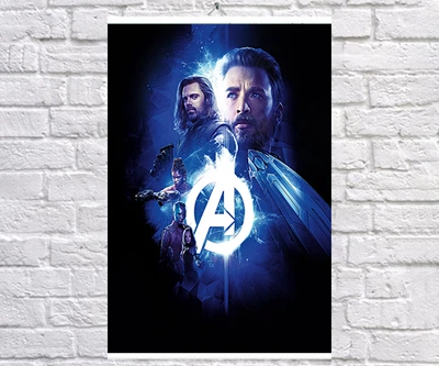 Постер BEGEMOT Мстители Супергерои MARVEL Джеймс Роудс Железный патриот Iron Patriot 40x61 см (1120972)