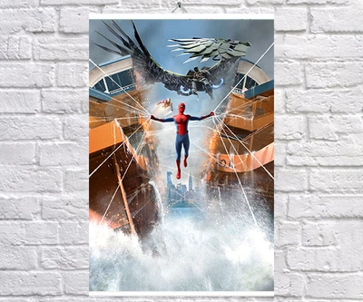 Постер BEGEMOT Месники Супергерої MARVEL Людина павук Пітер паркер SpiderMan 40x61 см (1124040)