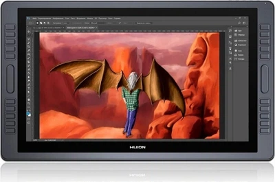 Графічний монітор HUION Kamvas GT-221Pro + рукавичка