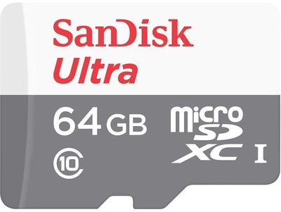 Карта пам'яті microSD 64GB C10 UHS-I R100MB/s Ultra SanDisk (2000003392834)
