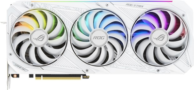 Відеокарта Asus PCI-Ex GeForce RTX 3070 ROG Strix Gaming OC White Edition 8GB GDDR6 (256bit) (1935/14000) (2 x HDMI, 3 x DisplayPort) (ROG-STRIX-RTX3070-O8G-WHITE)