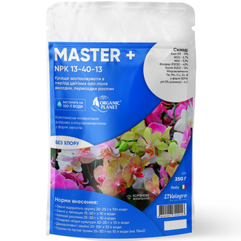 Удобрение Master (Мастер) вегетация NPK 13-40-13 Valagro / 250 г