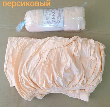 Простынь на резинке Zeron трикотажная 90*200 Код 8162