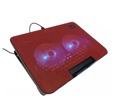 Подставка для ноутбука охлаждающая Notebook Cooling Partner N99 с подсветкой до 17 дюймов черная с красным