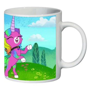 Кружка Райдужно метелик однорідна кішка SuperCup (чашка-SC-Rainbow Butterfly Unicorn Kitty-0012)