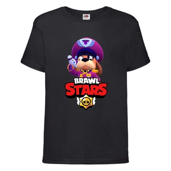Футболка детская Brawl Stars Colonel Ruffs (Бравл Старс Генерал Гавс) черная 104 см