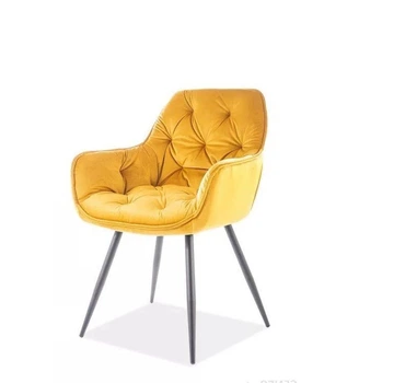 Кресло обеденное LYMEL DESIRE (ДИЗАЙР) VELVET горчичный 570х430х860 мм