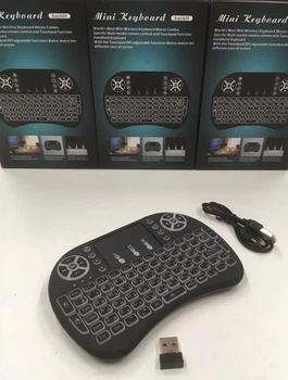 Беспроводная мини клавиатура Черный RT-MWK08 (Rii i8) — для ПК и Android Mini PC (FG22)