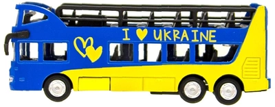 Автомодель Techno Park Двухэтажный автобус Украина (SB-16-21-UKR)