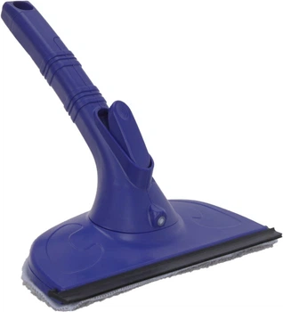 Швабра для миття вікон Optima Cleaning з пульверизатором і мікрофіброю 220 мл Синя (O73012)