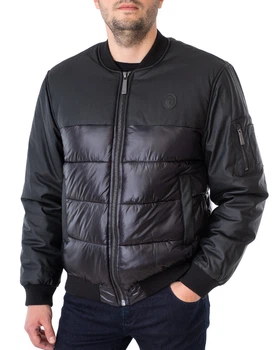 Бомбер чоловічий TRUSSARDI JEANS (52S00467-1T004447-K299/20-21) Чорний 60