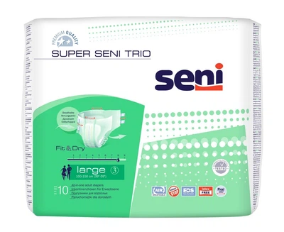 Підгузки для дорослих SUPER SENI TRIO large (10 шт)