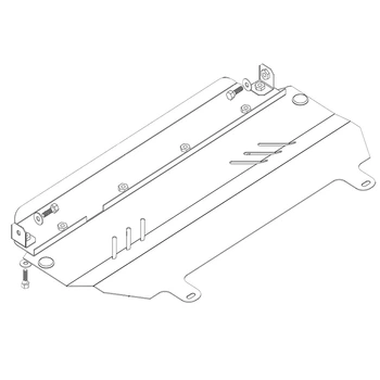 Kolchuga Защита двигателя, КПП и радиатора на Citroen C2 2003-2010 (1.0022.00)
