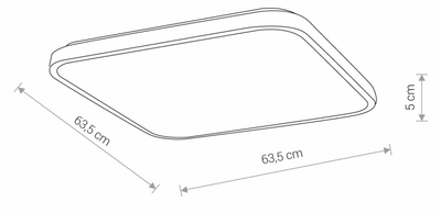 Светильник AGNES SQUARE LED 64W 81113000К IP44 Nowodvorski