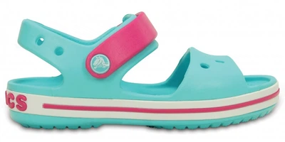 Сандалии Crocs Kids Crocband 12856-4FV-J3 33 Бирюзовый с розовым