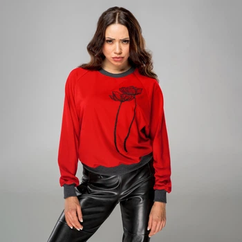 Світшот BATIAR Тюльпан XL-XXL червоний