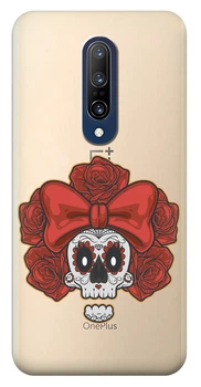 Силиконовый чехол iSwag для OnePlus 7 Pro Готический череп (M3043)