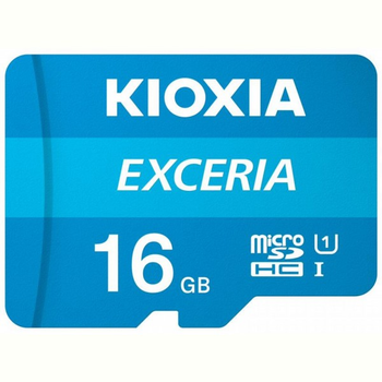 Карта памяти Kioxia Exceria microSDHC 16GB Class 10 UHS I (LMEX1L016GG2) + SD адаптер