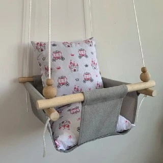 Дитяча гойдалка Infancy Карети , Сіра основа