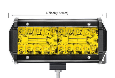 Светодиодная балка (дополнительная фара) 120W 40 smd Жёлтая 16,2 см Autoexpect (05413)