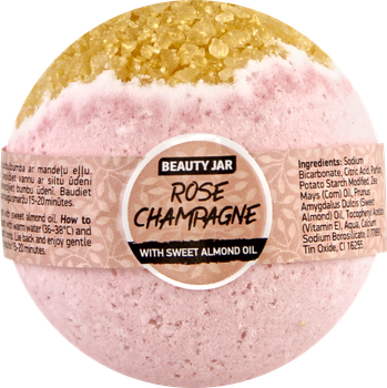 Бомбочка для ванни Beauty Jar Rose Champagne 150 г (4751030832692)