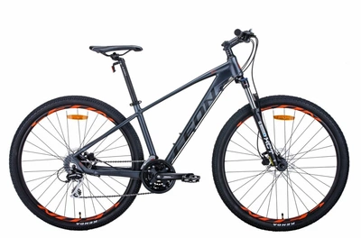 Велосипед AL 29" Leon TN-80 AM Hydraulic lock out HDD рама-19" графитовый с черным и оранжевым (м)