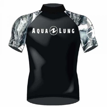 Футболка солнцезащитная Aqua Lung Rash Guard Aqua NW мужская (чёрно-серый) M (CL2000409M)
