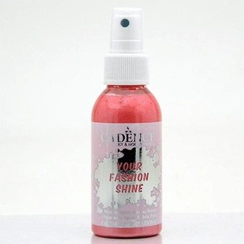 Фарба-спрей перламутрова для тканини Cadence Your Fashion Spray shinefabric Paint 100 мл Скарлет