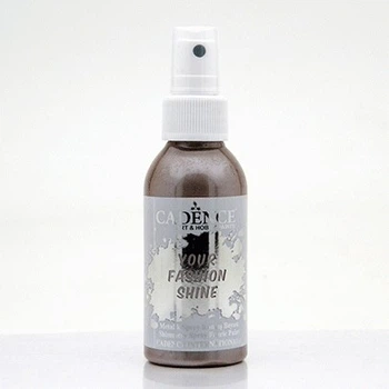 Фарба-спрей перламутрова для тканини Cadence Your Fashion Spray shinefabric Paint, 100 мл, Коричневий