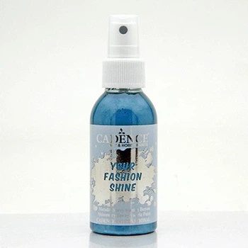 Фарба-спрей перламутрова для тканини Cadence Your Fashion Spray shinefabric Paint, 100 мл, Петроліум
