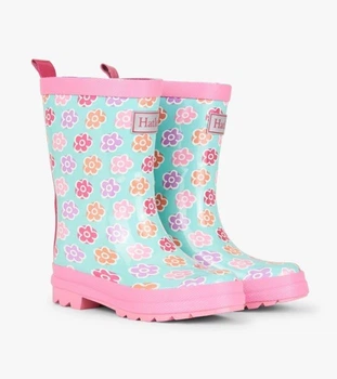 Гумові чоботи Hatley Flower Sketches 2 бірюзовий 33 (S19DFK1366)