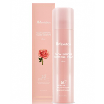 Солнцезащитный мист-спрей для лица с экстрактом розы JM Solution Glow Luminous Flower Sun Spray SPF50+PA++++ 180 мл
