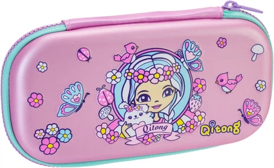 Пенал Cool For School 1 отделение с органайзером розовый (QT-5634-Pink)