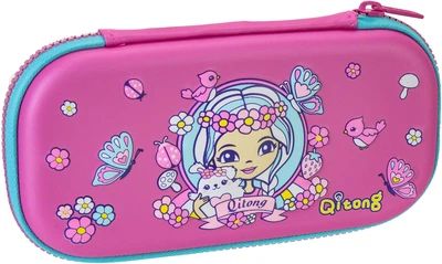Пенал Cool For School 1 отделение с органайзером фуксия (QT-5634-Rosered)