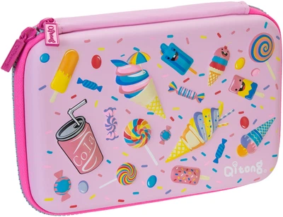 Пенал Cool For School 1 отделение с органайзером розовый (QT-5650-Pink)