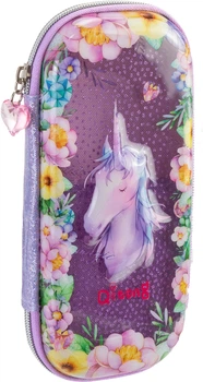 Пенал Cool For School с окошком 1 отделение с органайзером фиолетовый (QT-5751-Purple)