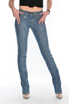Джинсы полубатальные OMAT jeans 9272-507 W 31 Синие