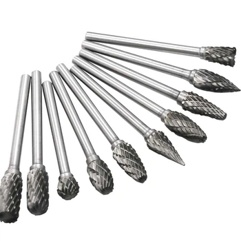 Шарошки борфрези по металу для гравера Dremel 10 штук карбід вольфраму