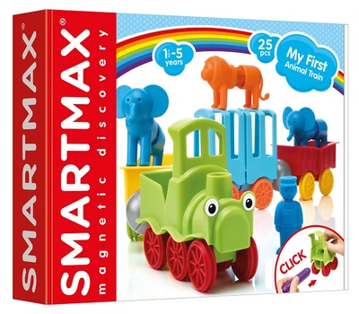 Магнитный конструктор SmartMax Мой первый поезд с животными (SMX 410)