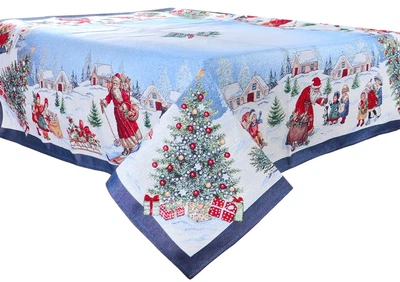 Скатерть гобеленовая с люрексом Lefard Home Textile 716 Village 140х140 см (8407007160386)
