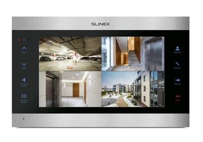 Гибридный IP Full HD видеодомофон Slinex SL-10IPTHD silver + black