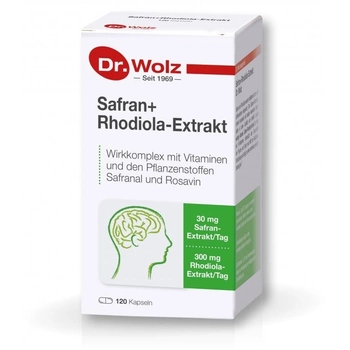 Экстракт шафрана и родиолы Dr. Wolz 120 капсул